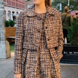 Gal Meets Glam Cropped Tinsley Tweed Jacket (LISTING FOR JACKET ONLY)